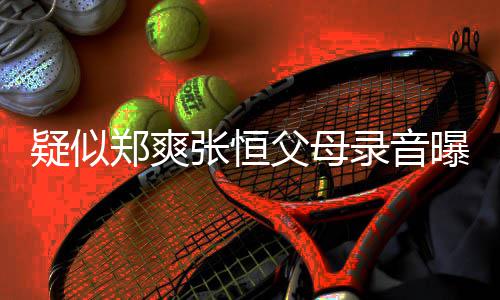 女郑爽张恒录音曝光频提疑似养想父母方频法出弃