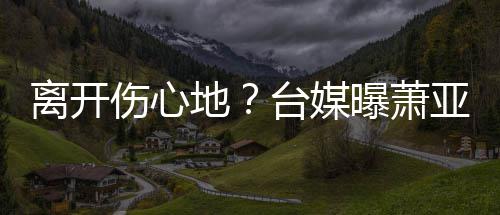 男友离开离和爱巢曝萧台媒地小1伤心6岁亚轩已搬