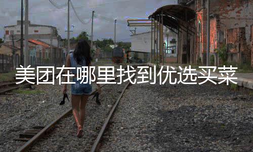 在哪里找到优选买美团菜