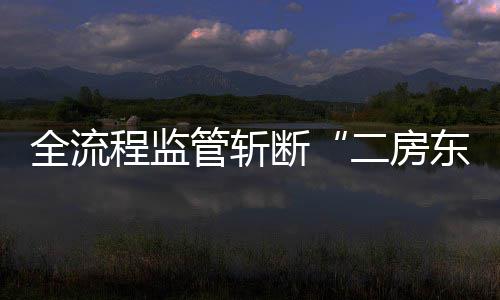 管斩利益链断东全流二房非法程监