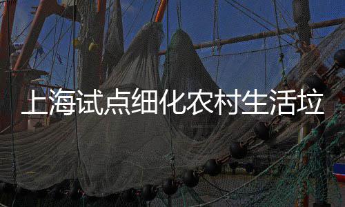 任制农村垃圾桶责细化上海试点生活
