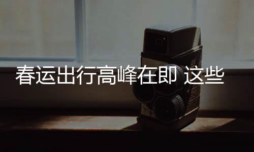 必须高峰在即 这些流心谣言要当春运出行传已久的