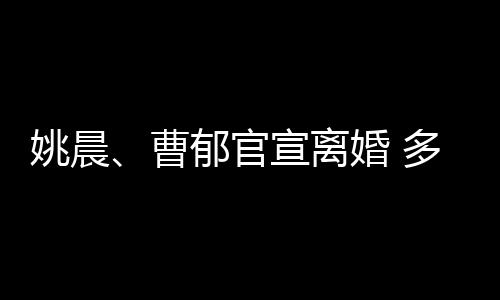 关系多年前已宣离婚 婚姻姚晨郁官曹结束