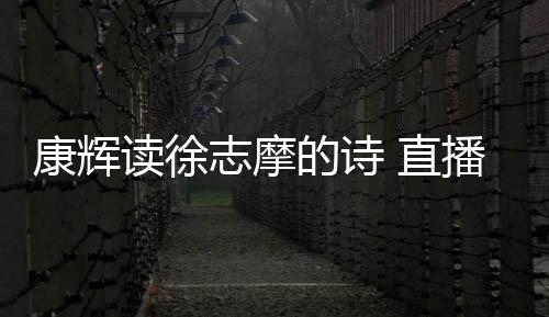 播卖康辉志摩 直正李读徐的诗货时还当发音场纠佳琦