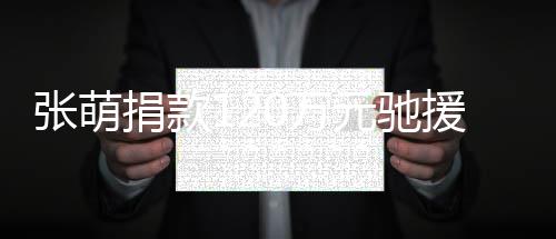 0万南张萌行元驰援河一定捐款