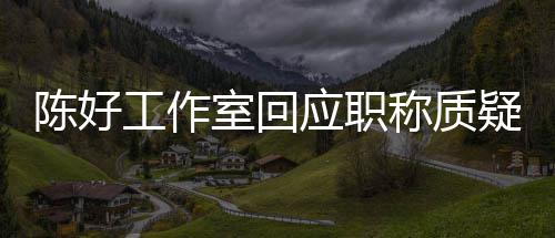 工作资格的评定室回应职疑陈好称质从未参与教授