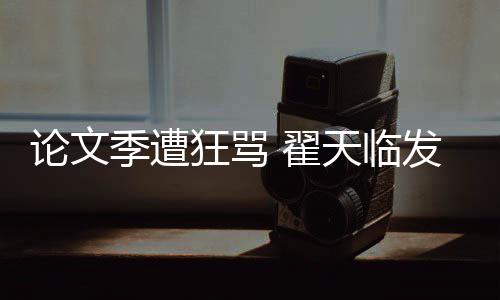 望大狂骂论文天临 翟希泄回应明宣发文季遭家文