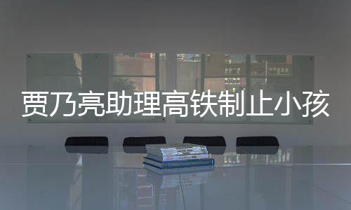 保持闹被高铁止小亮助理高安静铁制大牌需要孩玩丝骂耍 粉贾乃