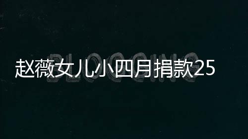 5万女儿款2赵薇连续六年小四月捐 已捐款