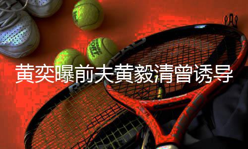 曾诱曝前导女其名黄奕 毁视频说谎声儿拍毅清夫黄